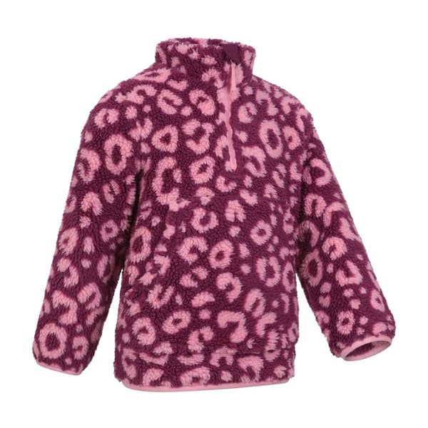 Mountain Warehouse Childrens/Kids Ember Leopard Print Borg Fleece Top