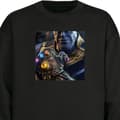 Miniatyrbillede 2 af 5: Sweatshirt | Behagelig Collegebluse til Voksne Thanos Marvel Sort Medium