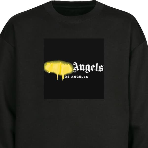 Sweatshirt | Komfortabel Collegegenser for Voksne Palm Angels Svart Medium