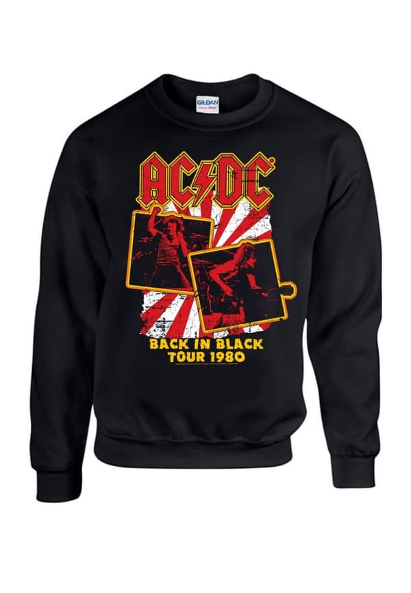 Ac/dc Back in Black Tour 1980  Sweatshirt