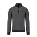 Pikkukuva 1 / 3: Raging Bull Mens Herringbone Textured Knit Quarter Zip Pullover