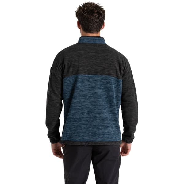 Craghoppers Mens Esk Colour Block Melange Half Zip Fleece Top
