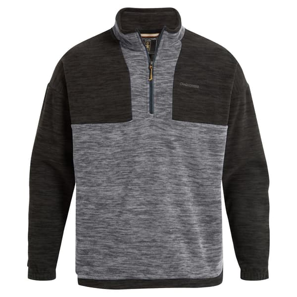 Craghoppers Mens Esk Colour Block Melange Half Zip Fleece Top