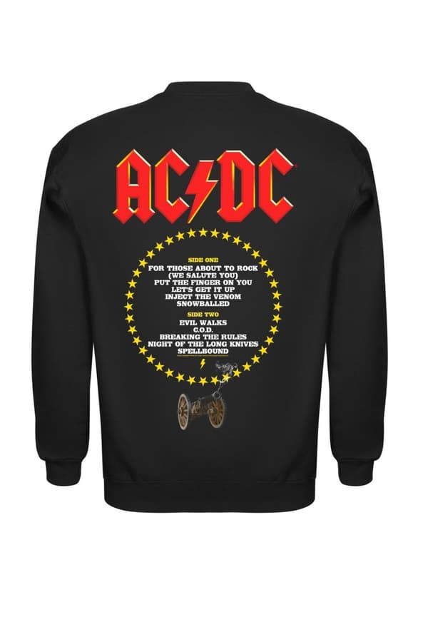 Ac/dc For Those About to Rock Tracks  Sweatshirt