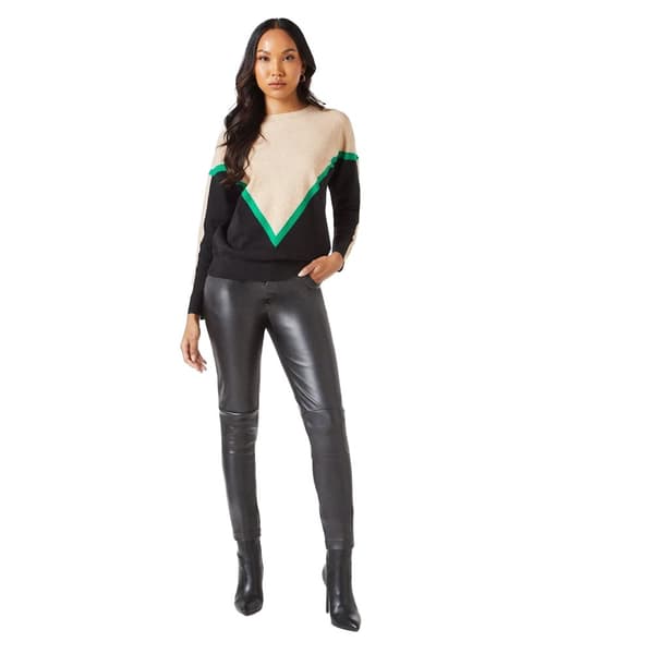 Debenhams Womens/Ladies Chevron Stripe Crew Neck Jumper