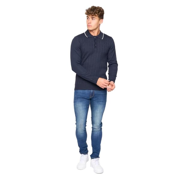 Bewley & Ritch Mens Ambrosden Knitted Polo Neck Jumper
