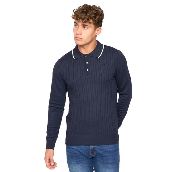 Bewley & Ritch Mens Ambrosden Knitted Polo Neck Jumper