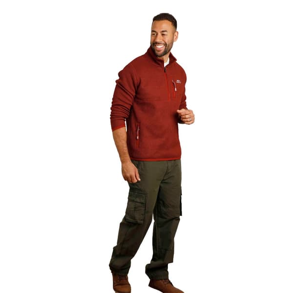 Weird Fish Mens Turlock Bonded Quarter Zip Fleece Top