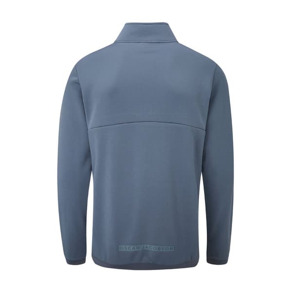 Oscar Jacobson Mens Longton Zip Neck Fleece Top