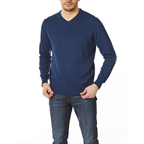 CastlePoint Stickad jumper med V-ringning för män