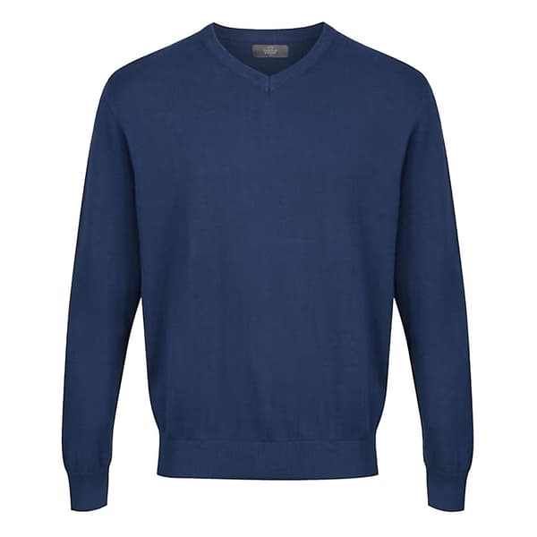 CastlePoint Stickad jumper med V-ringning för män