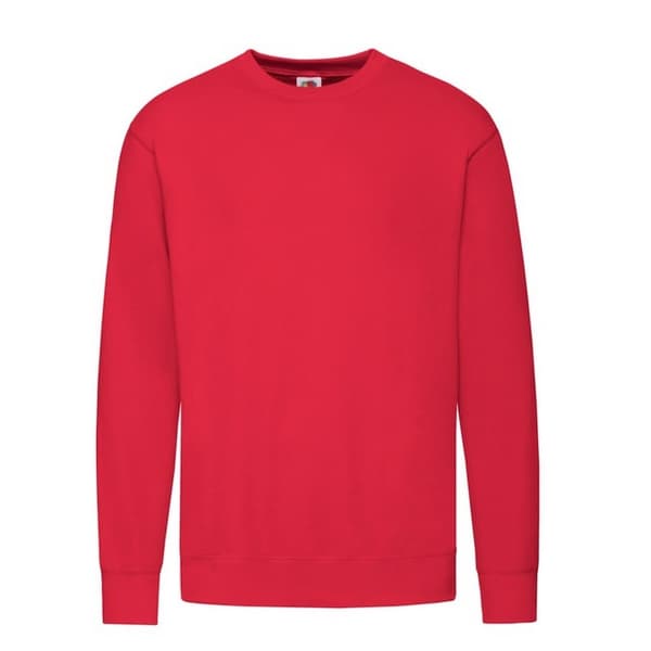 Fruit of the Loom Lättviktig Set-In Sweatshirt för män Red S