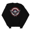 Miniatyrbillede 1 af 3: Marvel Womens/Ladies Falcon And The Winter Soldier Captain America Pocket Crest Sweatshirt