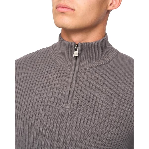 Crosshatch Mens Havaline Knitted Quarter Zip Pullover