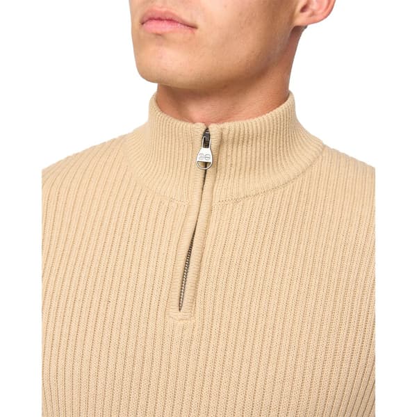 Crosshatch Mens Havaline Knitted Quarter Zip Pullover