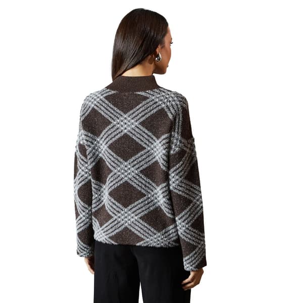 Principles Womens/Ladies Checked High-Neck Jumper