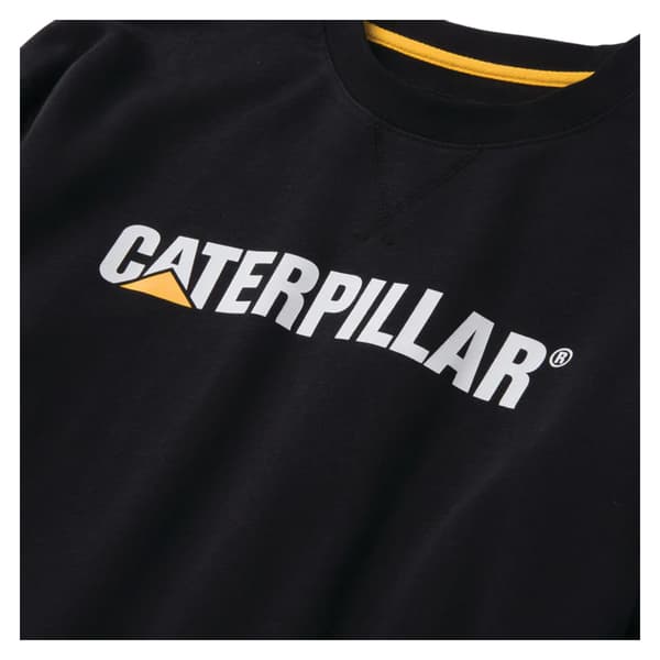 Caterpillar Mens Logo Midweight Crew Neck Jumper