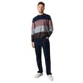 Miniatyrbilde 3 av 3: Maine Mens Stripe Birdseye Crew Neck Jumper