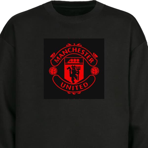 Collegepaita | Mukava Collegepaita aikuisille ManchesterUnited Musta X-Large