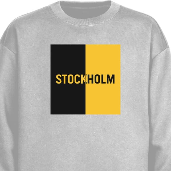 Sweatshirt | Bekväm Collegetröja för Vuxna Stockholm – fotboll