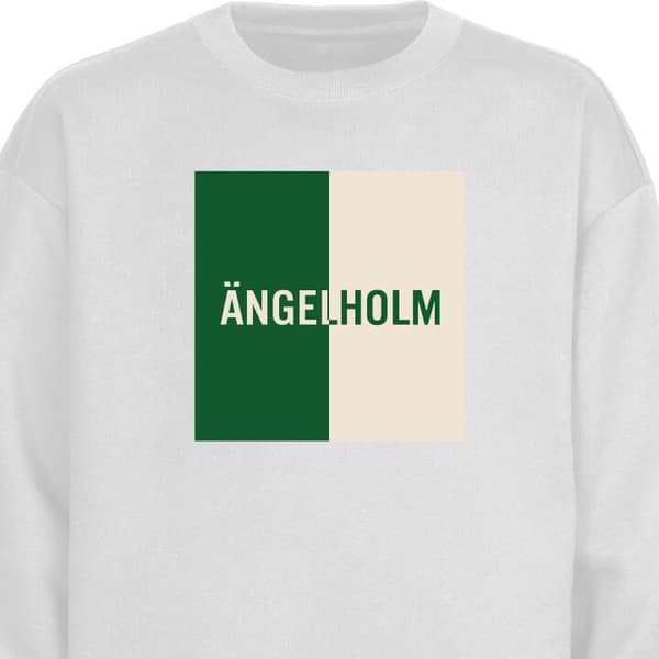 Sweatshirt | Komfortabel Collegegenser for Voksne Ängelholm – Hockey Hvit Large