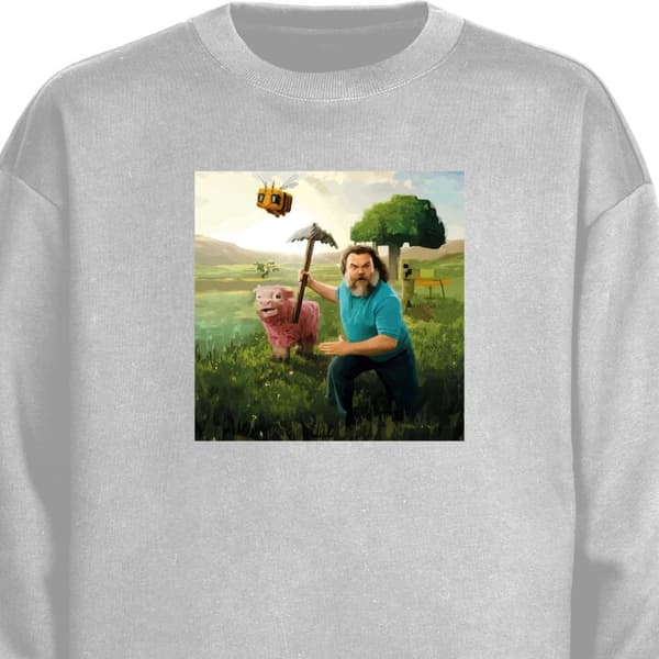 Sweatshirt | Bekväm Collegetröja för Vuxna A Minecraft Movie
