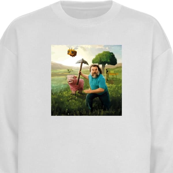 Sweatshirt | Bekväm Collegetröja för Vuxna A Minecraft Movie