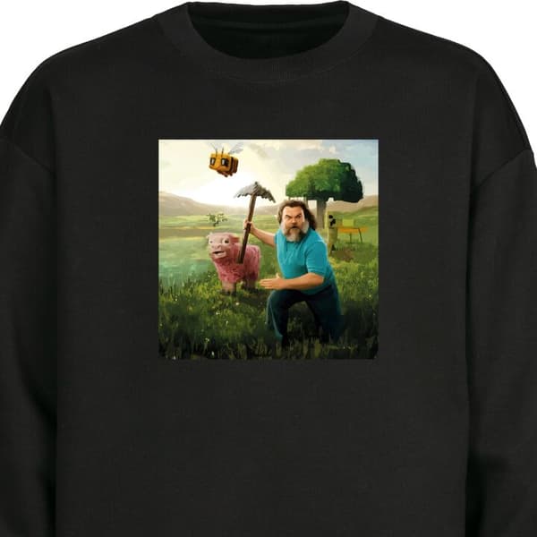 Sweatshirt | Bekväm Collegetröja för Vuxna A Minecraft Movie