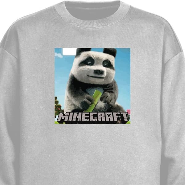 Collegepaita | Mukava Collegepaita aikuisille A Minecraft Movi Harmaa Small