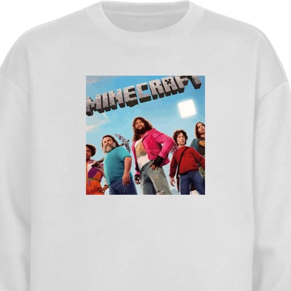 Sweatshirt | Bekväm Collegetröja för Vuxna A Minecraft Movie