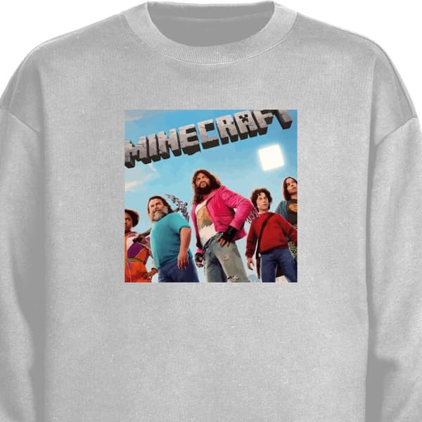 Sweatshirt | Bekväm Collegetröja för Vuxna A Minecraft Movie