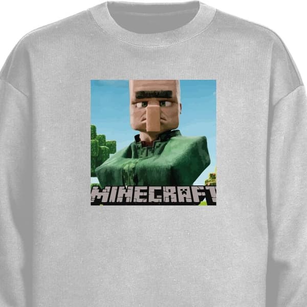 Sweatshirt | Bekväm Collegetröja för Vuxna A Minecraft Movie