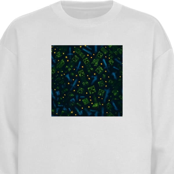 Barn Sweatshirt | Bekväm och Stilren Collegetröja Minecraft Dungeons Mob