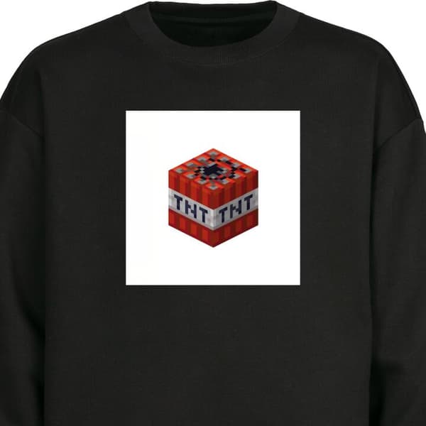 Sweatshirt | Komfortabel Collegegenser for Voksne Minecraft TNT