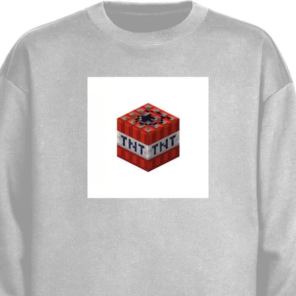 Sweatshirt | Komfortabel Collegegenser for Voksne Minecraft TNT