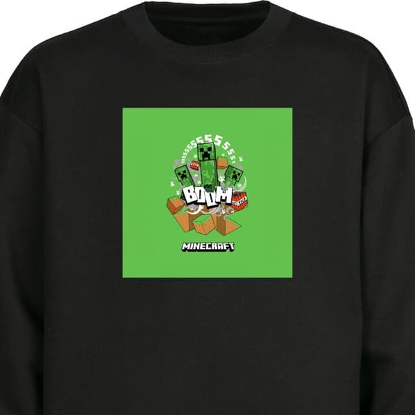 Sweatshirt | Behagelig Collegebluse til Voksne Minecraft Boom