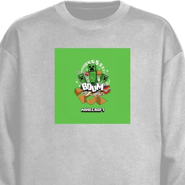 Sweatshirt | Behagelig Collegebluse til Voksne Minecraft Boom