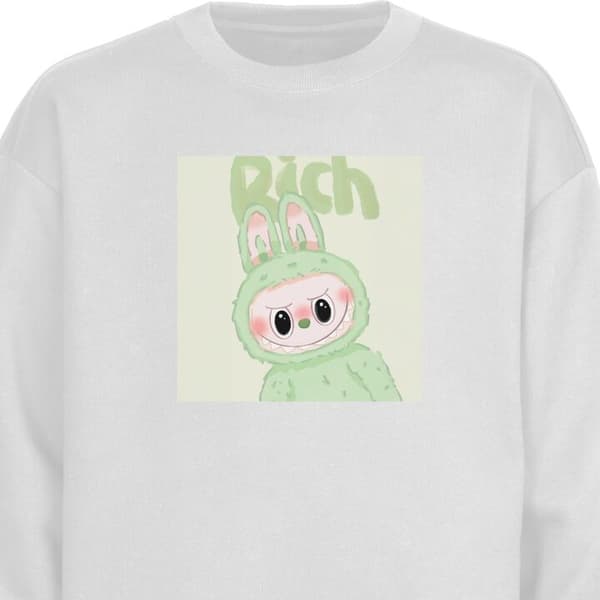 Sweatshirt | Behagelig Collegebluse til Voksne Pop mart labubu