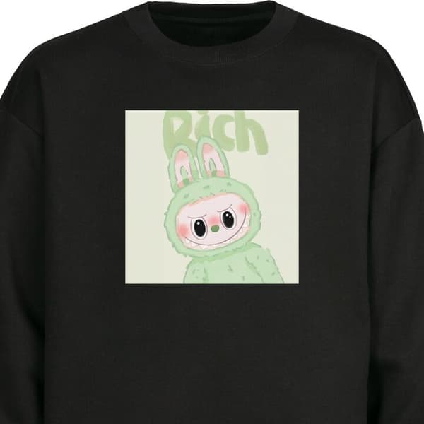 Sweatshirt | Behagelig Collegebluse til Voksne Pop mart labubu
