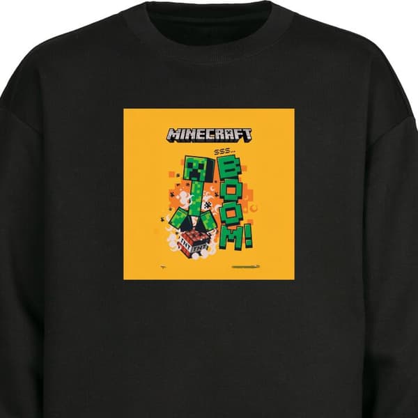 Sweatshirt | Bekväm Collegetröja för Vuxna Minecraft Boom