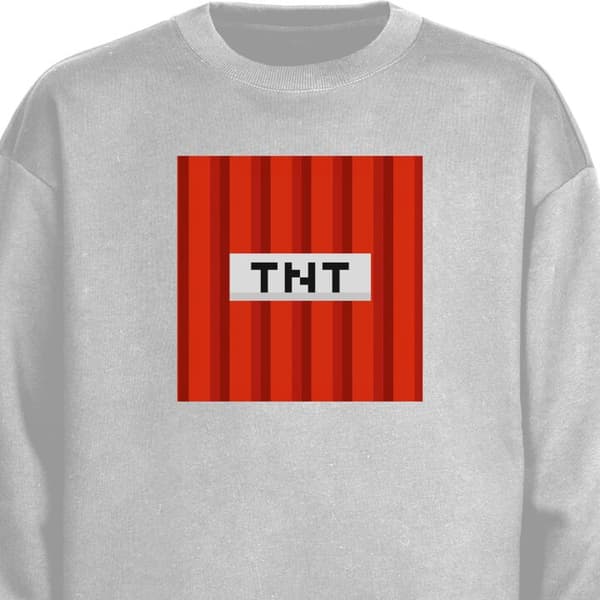 Sweatshirt | Bekväm Collegetröja för Vuxna Minecraft TNT