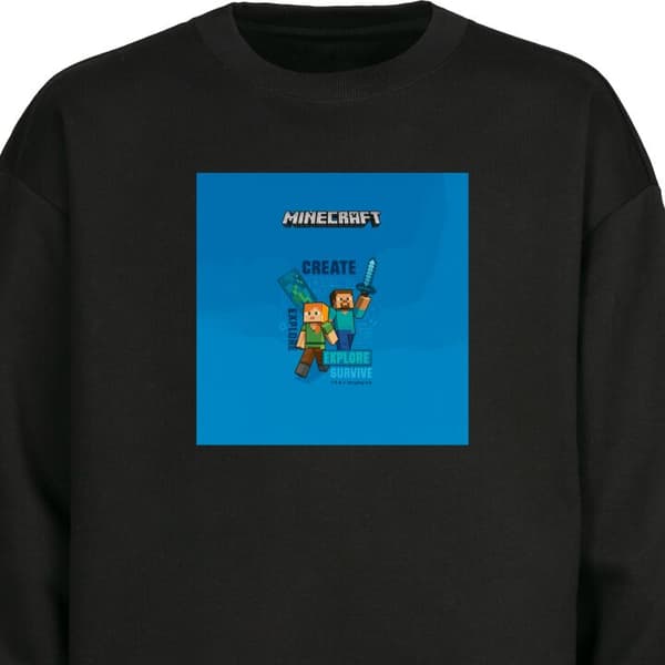Sweatshirt | Komfortabel Collegegenser for Voksne Minecraft Gr
