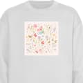 Miniatyrbild 1 av 4: Sweatshirt | Bekväm Collegetröja för Vuxna Blommor