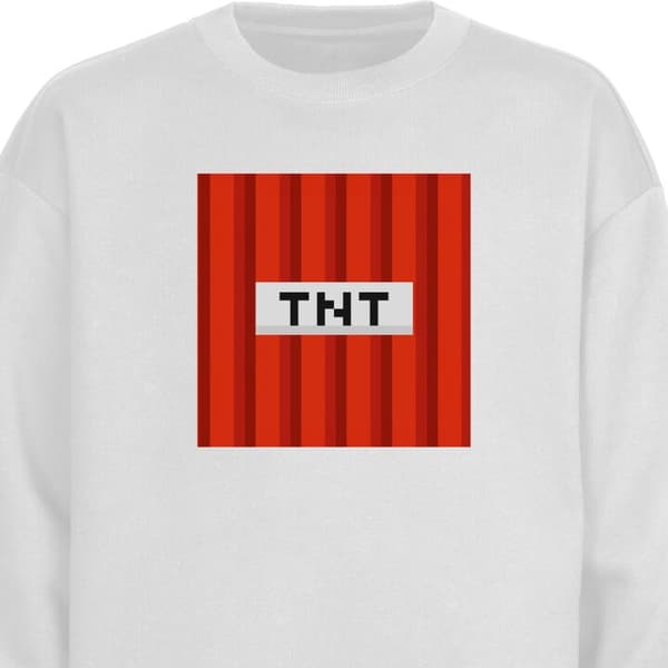 Sweatshirt | Behagelig Collegebluse til Voksne Minecraft TNT H