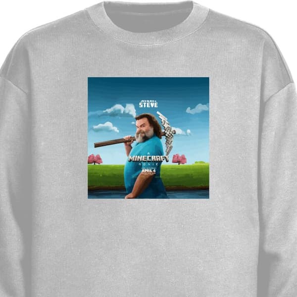 Sweatshirt | Bekväm Collegetröja för Vuxna A Minecraft Movie
