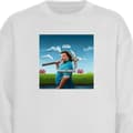 Miniatyrbilde 1 av 4: Sweatshirt | Komfortabel Collegegenser for Voksne En Minecraft