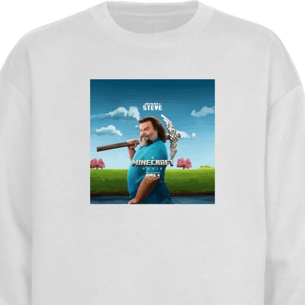 Sweatshirt | Bekväm Collegetröja för Vuxna A Minecraft Movie