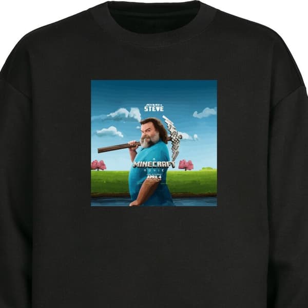 Sweatshirt | Bekväm Collegetröja för Vuxna A Minecraft Movie