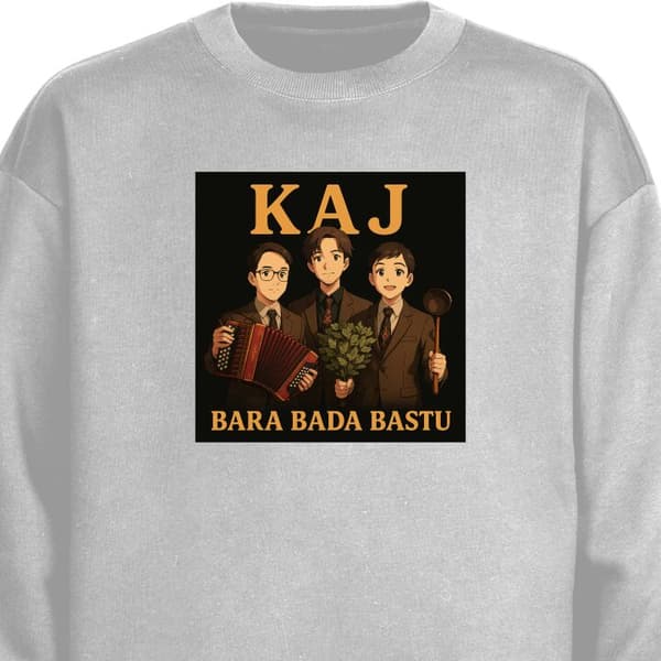 Sweatshirt | Bekväm Collegetröja för Vuxna KAJ Bara bada bastu