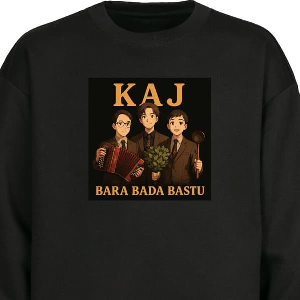 Sweatshirt | Bekväm Collegetröja för Vuxna KAJ Bara bada bastu